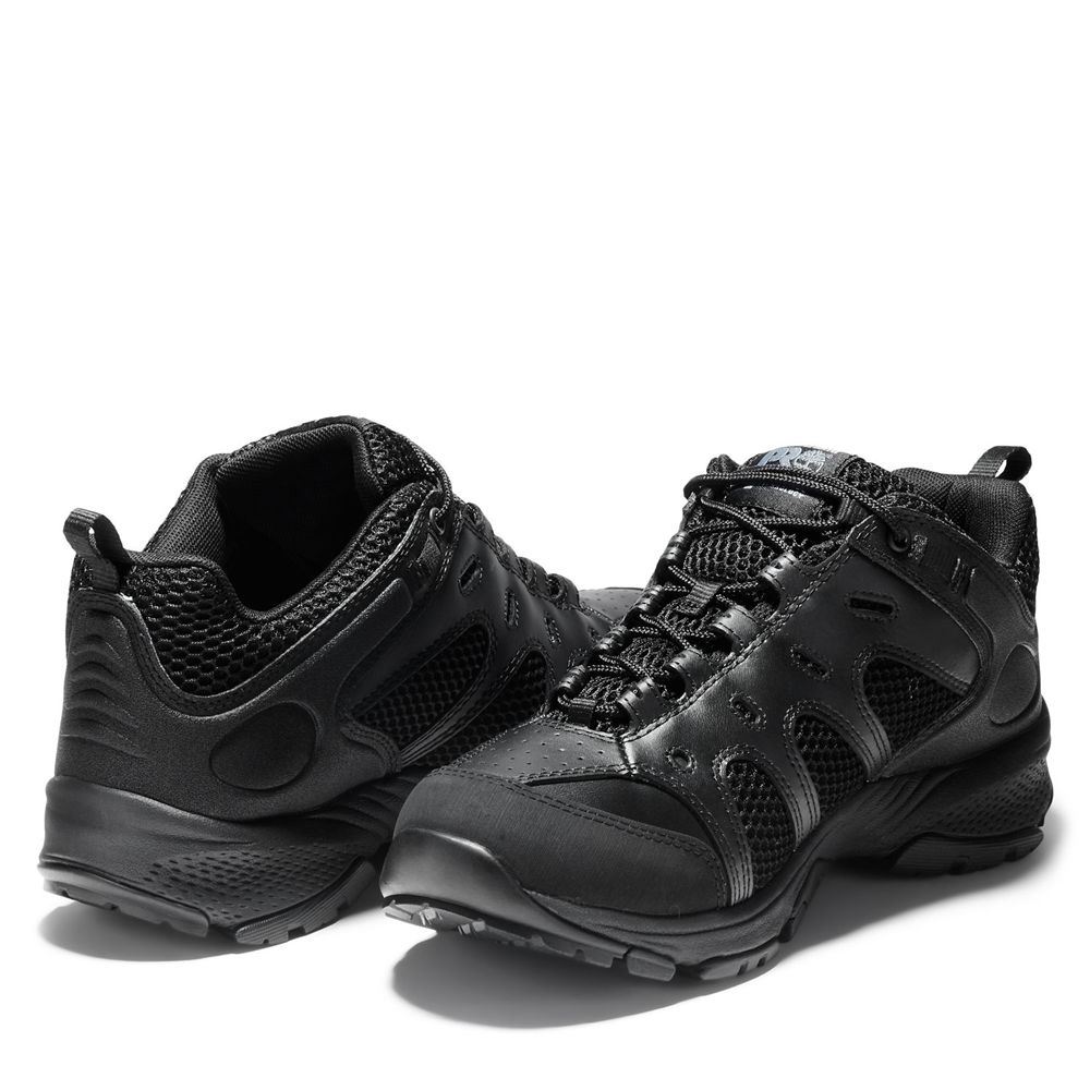 Timberland Mens Work Shoes PRO® Valor™ Tactical Oxford - Black - India HM7015896